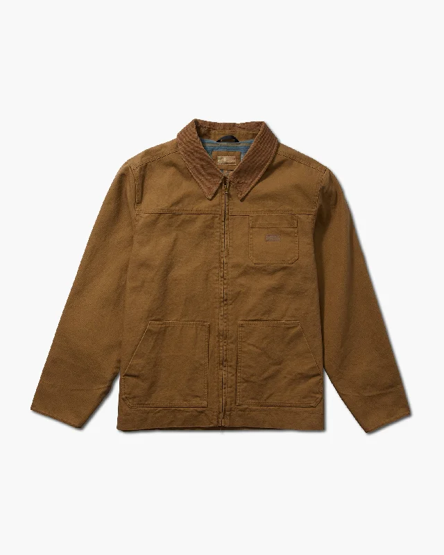 Men's sandy beige jackets-Captain Jacket - Mud