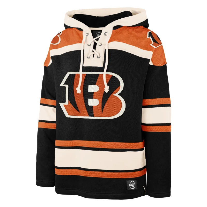 men's-hoodie-with-stretch-fabric-CINCINNATI BENGALS SUPERIOR '47 LACER HOOD