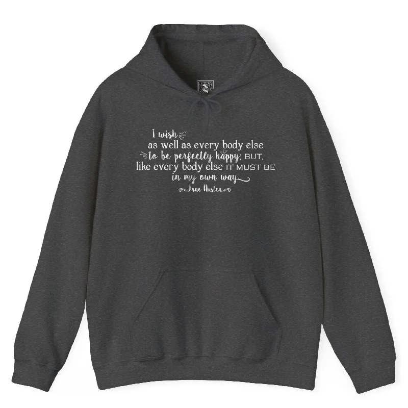 men's-hoodie-for-picnics-Jane Austen Quote Hoodie