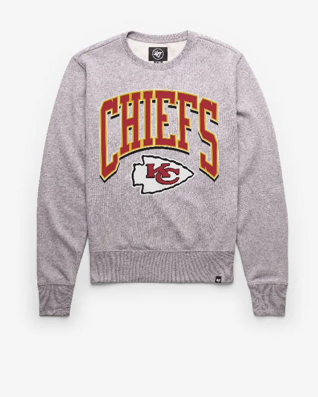 men's-hoodie-with-zip-up-pockets-KANSAS CITY CHIEFS WALK TALL '47 HEADLINE CREW