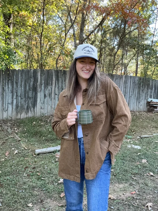 Men's ventilated jog jackets-Light brown utility jacket