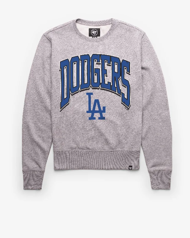 men's-hoodie-in-anthracite-grey-LOS ANGELES DODGERS COOPERSTOWN WALK TALL '47 HEADLINE CREW