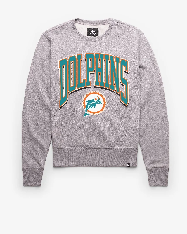 men's-hoodie-with-long-sleeves-MIAMI DOLPHINS HISTORIC WALK TALL '47 HEADLINE CREW