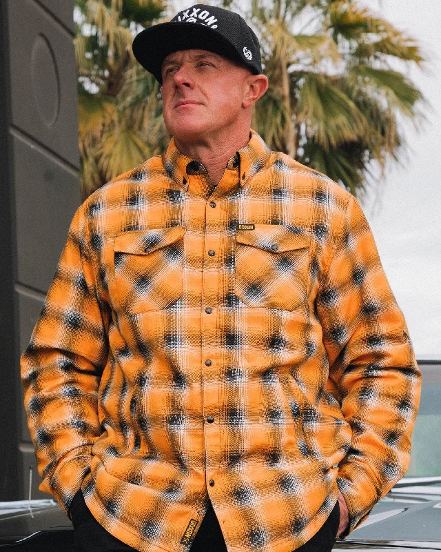 Men's line worker jackets-My Brother's Keeper Reversible Flannel Jacket