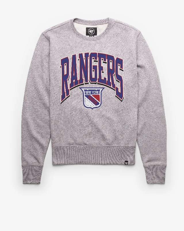 men's-hoodie-in-rugged-style-NEW YORK RANGERS VINTAGE WALK TALL '47 HEADLINE CREW