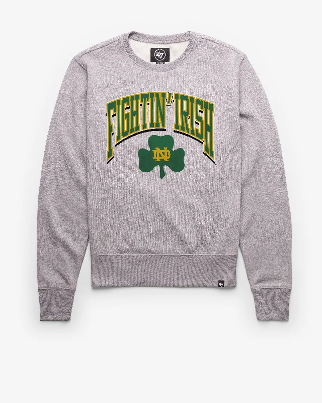 men's-hoodie-with-fuzzy-texture-NOTRE DAME FIGHTIN IRISH VINTAGE WALK TALL '47 HEADLINE CREW