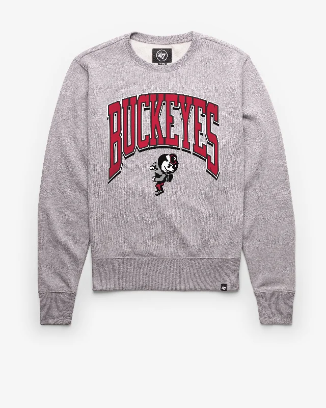 men's-hoodie-with-sherpa-lining-OHIO STATE BUCKEYES VINTAGE WALK TALL '47 HEADLINE CREW