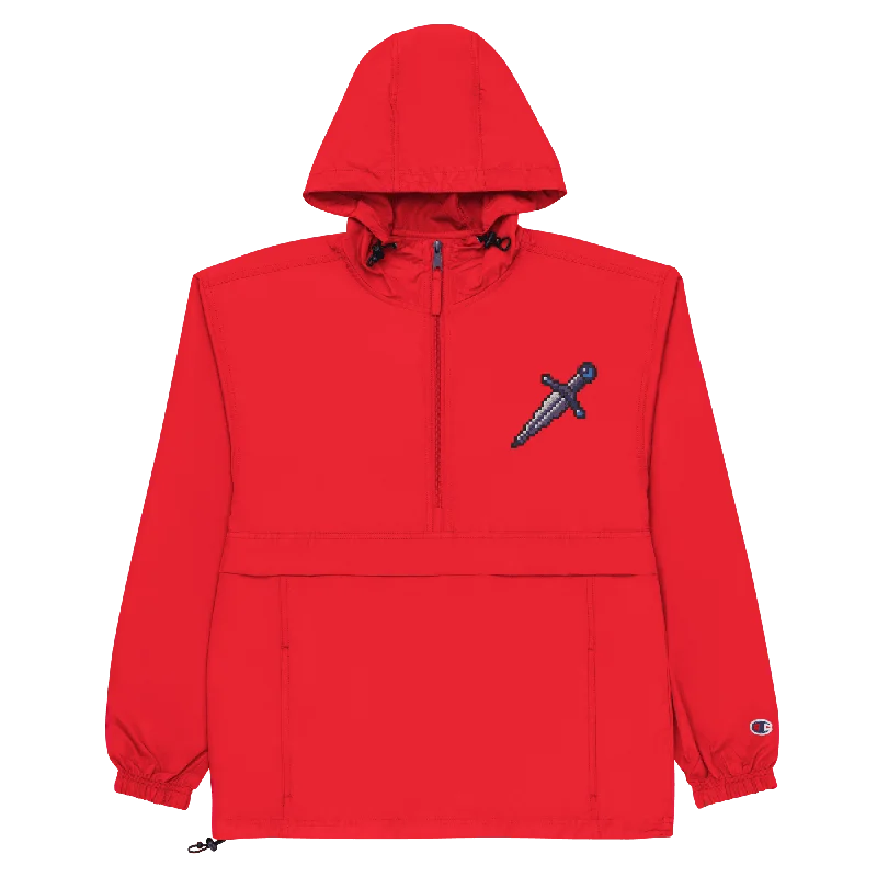 Men's reinforced camp jackets-Passion® Red Champion Embroidered Packable Jacket