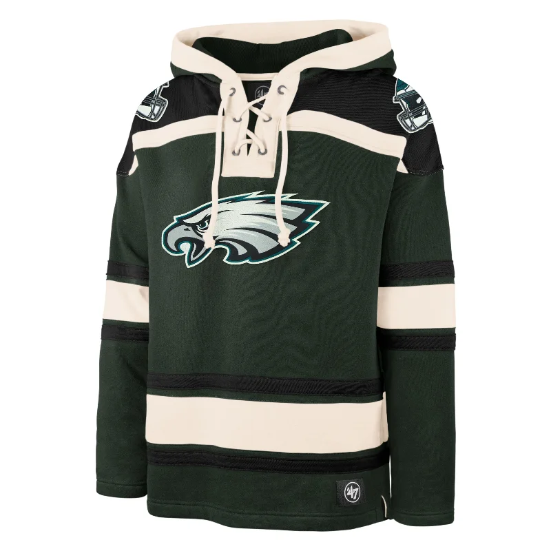 men's-hoodie-in-organic-cotton-PHILADELPHIA EAGLES SUPERIOR '47 LACER HOOD