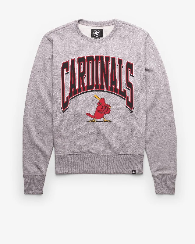 men's-hoodie-with-checkered-pattern-ST. LOUIS CARDINALS COOPERSTOWN WALK TALL '47 HEADLINE CREW