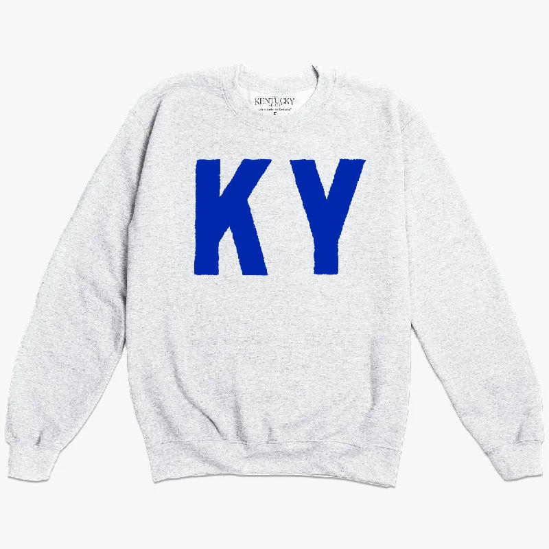 men's-hoodie-in-earth-tones-The Commonwealth KY Sweatshirt (Ash)