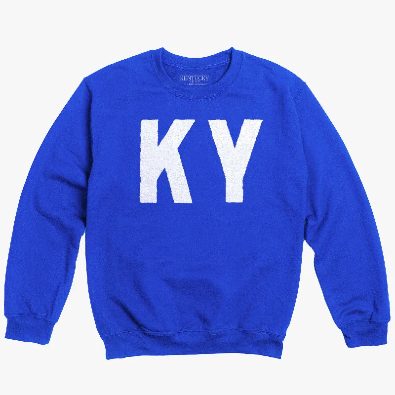 men's-hoodie-with-front-pocket-The Commonwealth KY Sweatshirt (Blue)