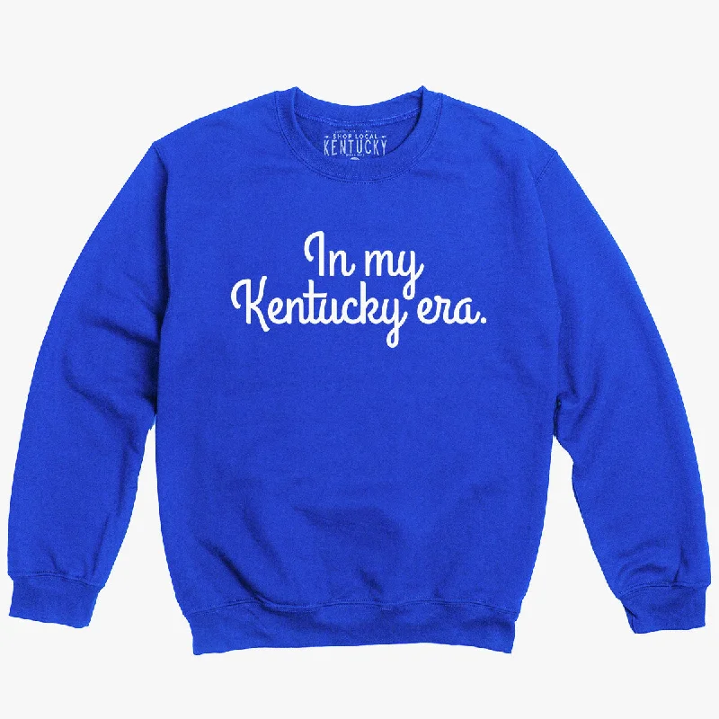 men's-hoodie-with-psychedelic-design-The In my Kentucky Era Crewneck Sweatshirt (Blue)