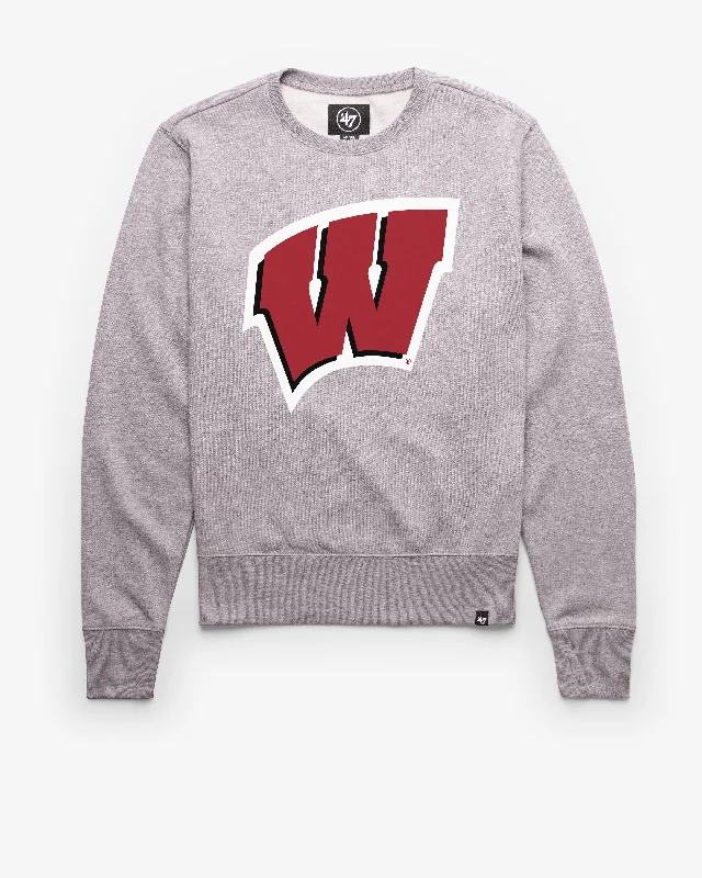 men's-hoodie-with-breathable-fabric-WISCONSIN BADGERS IMPRINT '47 HEADLINE CREW