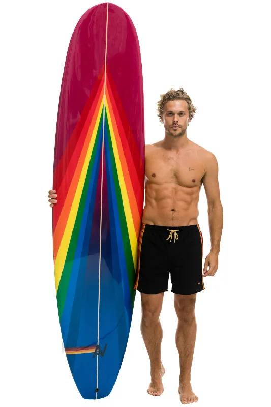 Men's short-sleeve muted fresh-icy-slate top-AVIATOR NATION HYBRID BOARD - RAINBOW