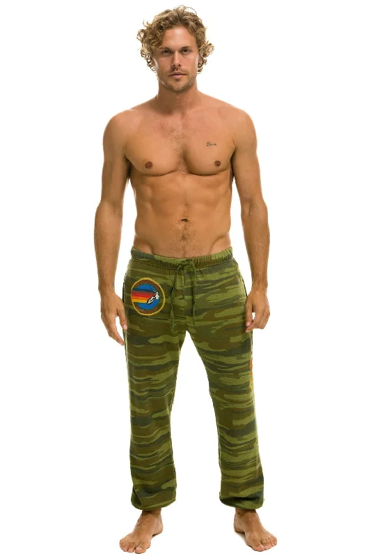 Men's short-sleeve muted fresh-modern-vibrant-rare-gold top-AVIATOR NATION MILL VALLEY SWEATPANTS - CAMO