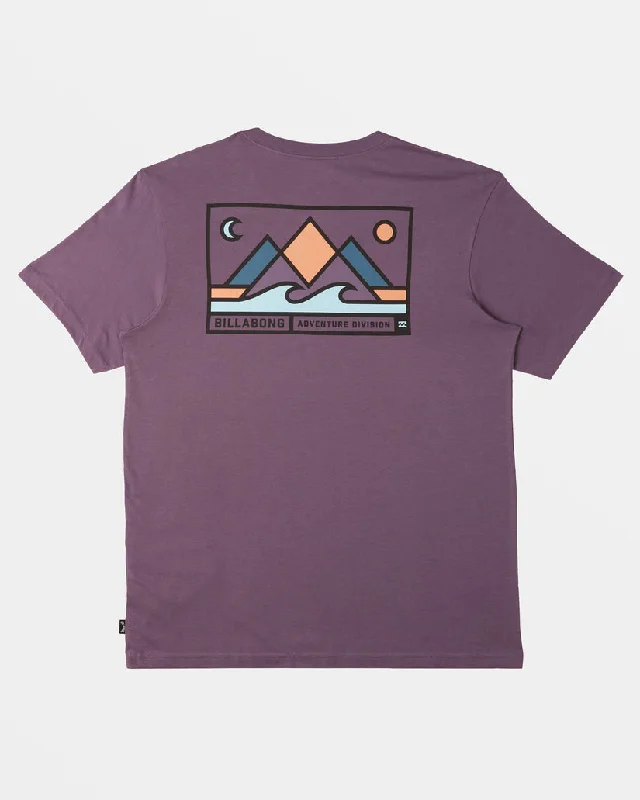 Men's short-sleeve casual bold-rich-sporty-subtle-rally tee-Billabong Range Tee-Dusty Grape