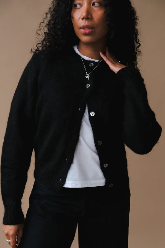 UNISEX CREWNECK KNIT CARDIGAN