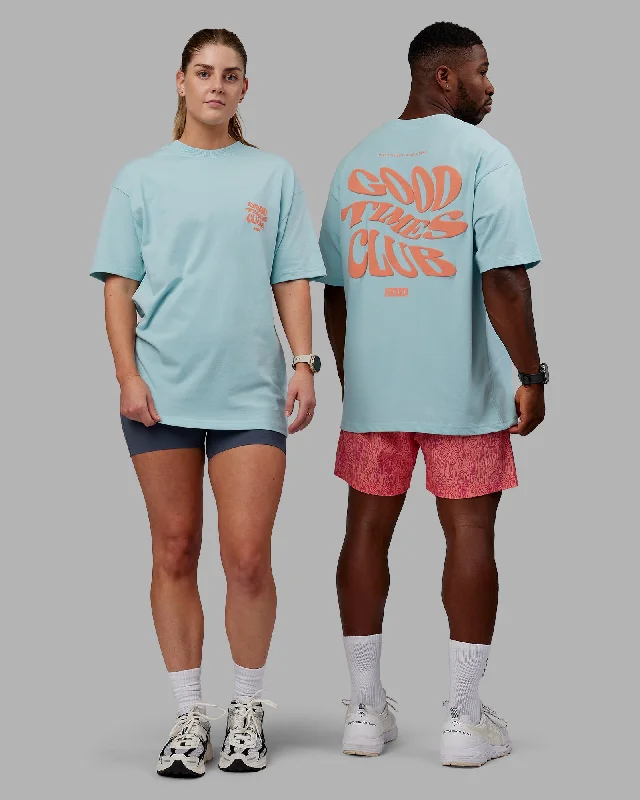 Men's short-sleeve cool rugged-urban-warm-gig tee-Unisex Good Times Heavyweight Tee Oversize - Columbia-Mellow Peach