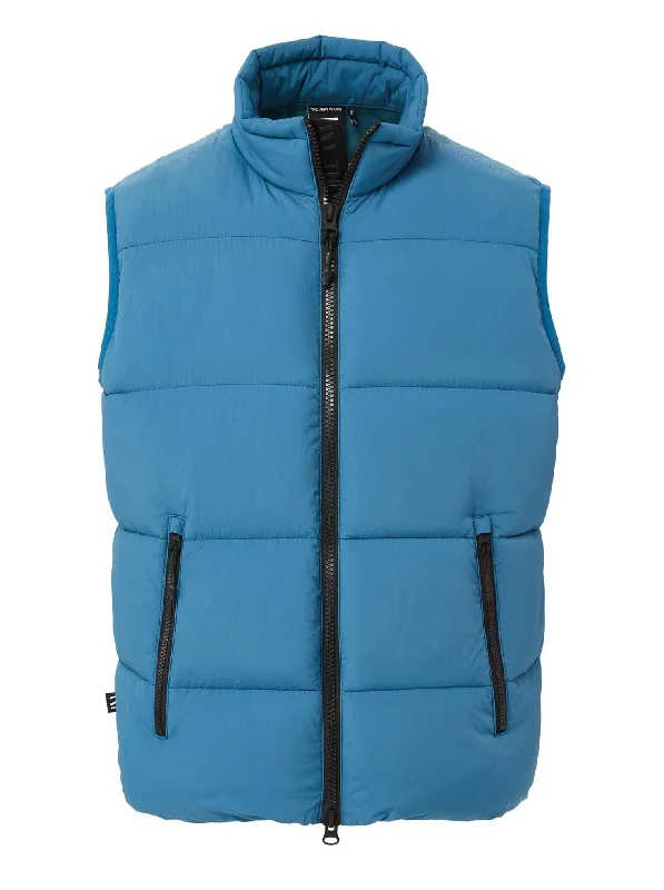 Men's scene wardrobe jackets-Puffer Vest - Blue Steel