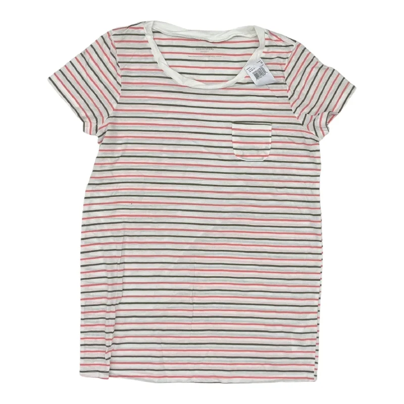 Men's short-sleeve fresh icy-slate tee-Mat Top Ss By Motherhood In Striped Pattern, Size:S