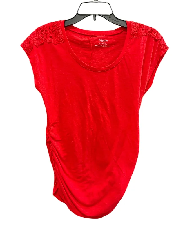 Men's short-sleeve bold rich-sporty-soft-ventilated top-Maternity Top Sleeveless By Motherhood, Size: Xs