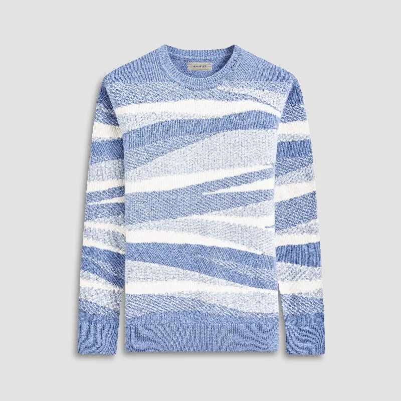 Mixed Stitch Crew Neck Sweater