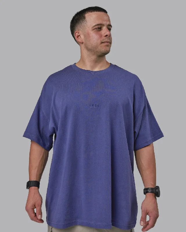 Men's short-sleeve stylish sleek-neutral-casual-faint-pattern tee-MVP Heavyweight Tee Oversize - Future Dusk