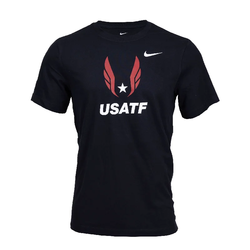 Men's short-sleeve neutral casual-light-lavender tee-Nike Men's USATF Federation Logo Tee