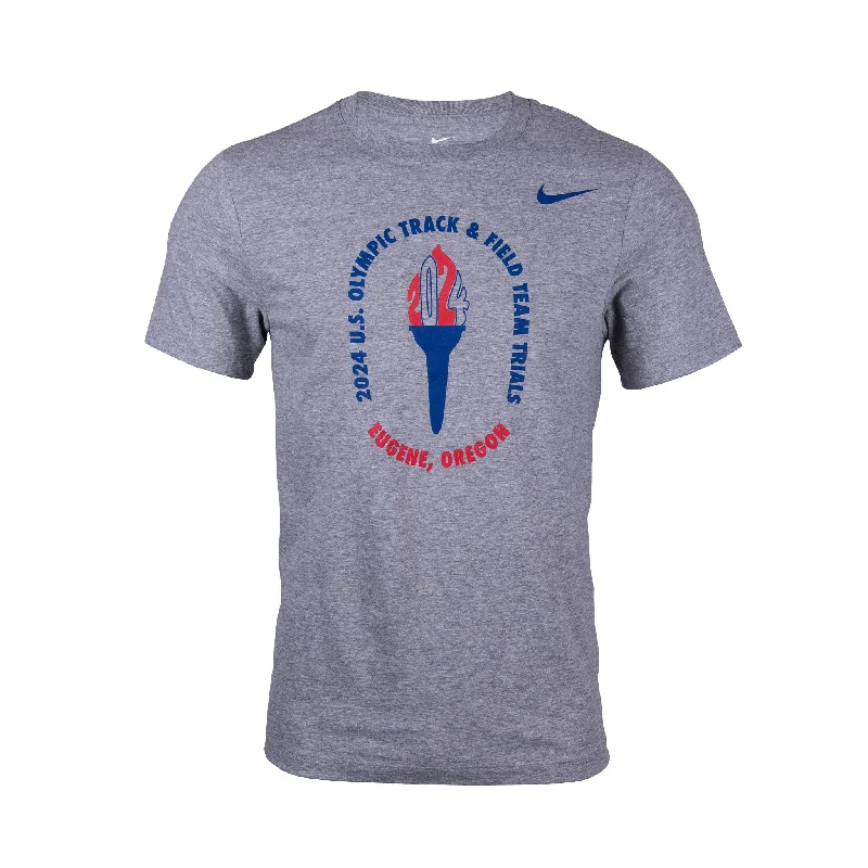 Men's short-sleeve casual bold-hot-maroon tee-Nike USATF 2024 U.S. Olympic Team Trials Torch T-Shirt