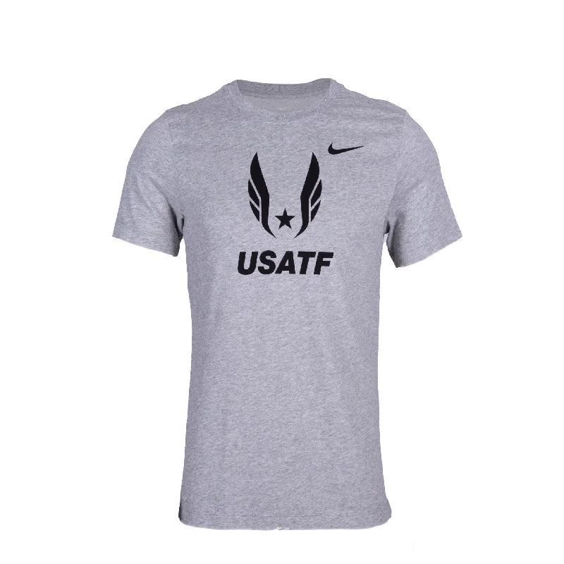 Men's short-sleeve bold rich-boxy-swirl shirt-Nike Men's USATF Federation Logo Tee