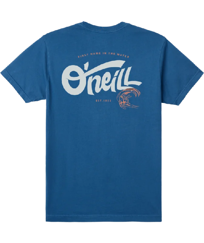 Men's short-sleeve urban boating shirt-O'Neill First In Tee-Indigo