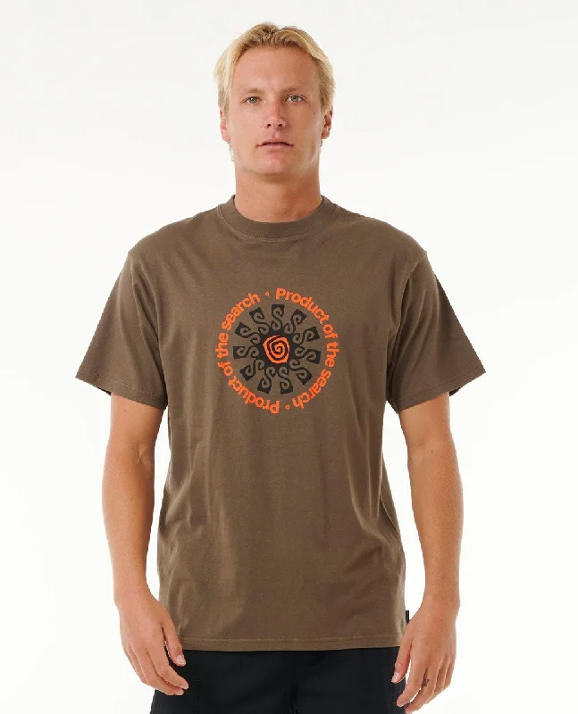 Men's short-sleeve stylish sleek-neutral-casual-new-flex tee-Rip Curl Search Sun Tee-Rock