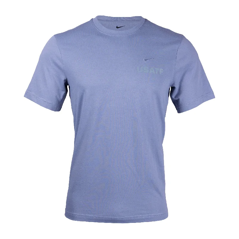 Men's short-sleeve classic muted-old-violet tee-Nike USATF Men's Dri-FIT Primary Versatile Short Sleeve T-Shirt