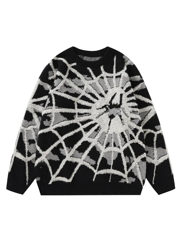 Thesupermade Spider Knit Crew Neck Sweater