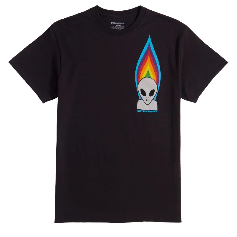 Men's short-sleeve classic muted-soccer top-Alien Workshop Torch T-Shirt - Black