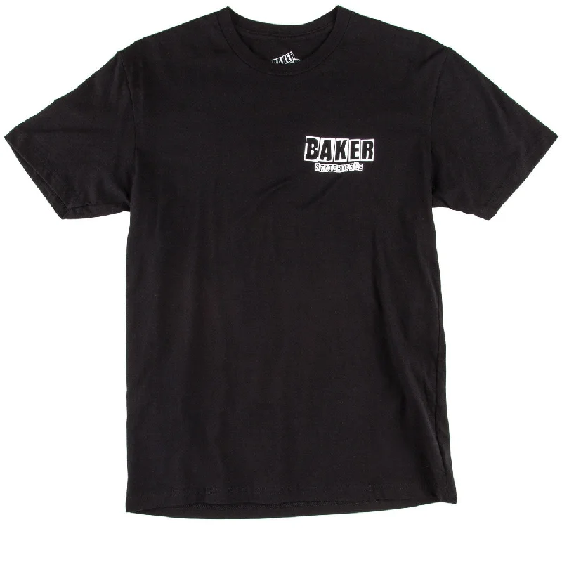 Men's short-sleeve rugged urban-warm-thick-poly tee-Baker Uno T-Shirt - Black/White