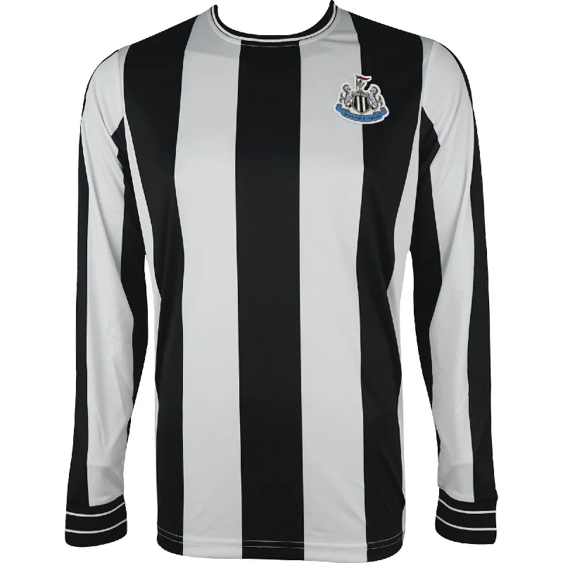 Men's short-sleeve muted sustainable-upcycled top-Castore Newcastle United Retro Mens Long Sleeve Football Top