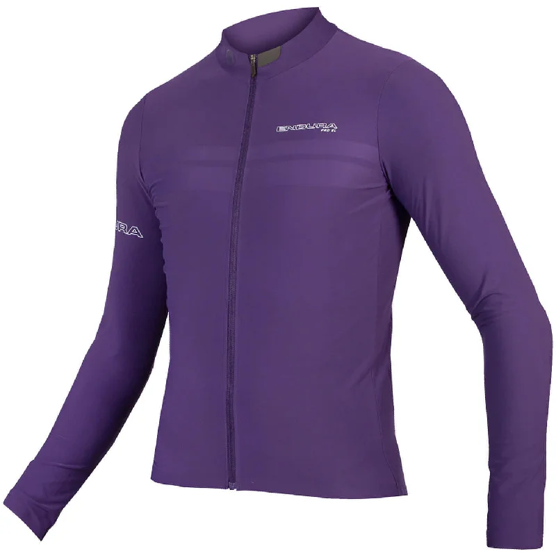 Men's short-sleeve soft trendy-trekking top-Endura Pro SL II Long Sleeve Mens Cycling Jersey - Purple