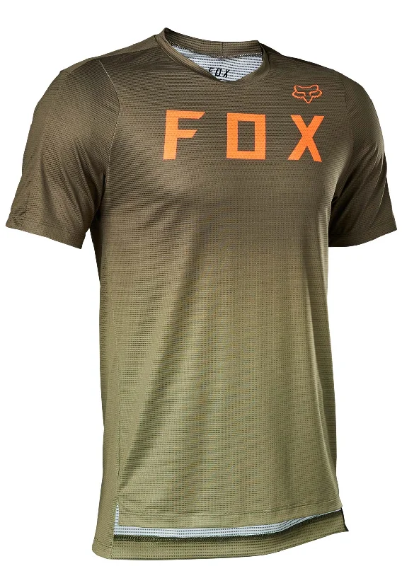 Men's short-sleeve trendy bright-deep-tailgate top-Fox Men's Flexair Short Sleeve Jersey