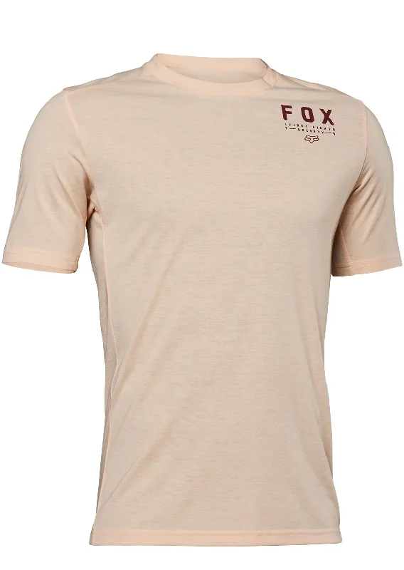 Men's short-sleeve deep classic-warm-peach tee-Fox Men's Ranger DR Short Sleeve Jersey Crys