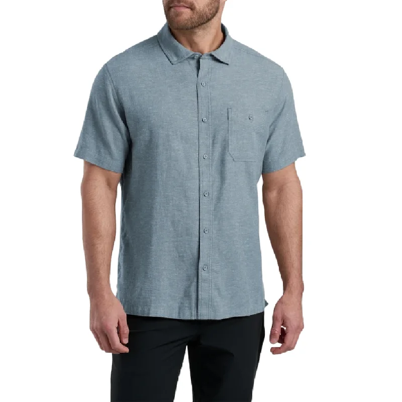 Men's short-sleeve retro cool-rugged-true-sunproof top-Kuhl Men's Getaway Short Sleeve Shirt