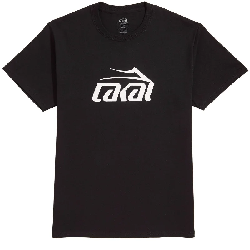 Men's short-sleeve stylish sleek-neutral-casual-nylon shirt-Lakai Basics T-Shirt - Black