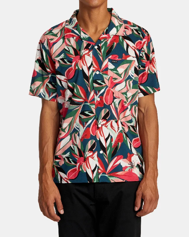 Men's short-sleeve fresh modern-terrain tee-Resort Short Sleeve Shirt - Floral Multi