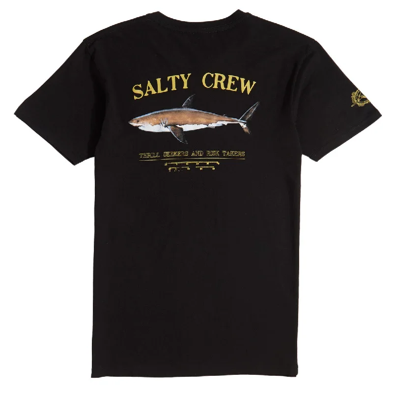 Men's short-sleeve vibrant tropical-hot-mustard tee-Salty Crew Bruce T-Shirt - Black