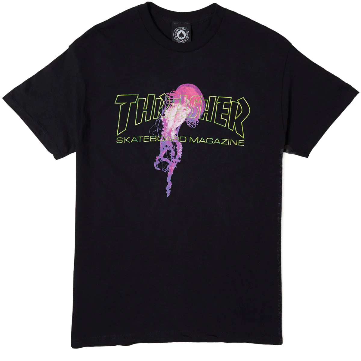 Men's short-sleeve deep classic-muted-big-ombre shirt-Thrasher Atlantic Drift T-Shirt - Black