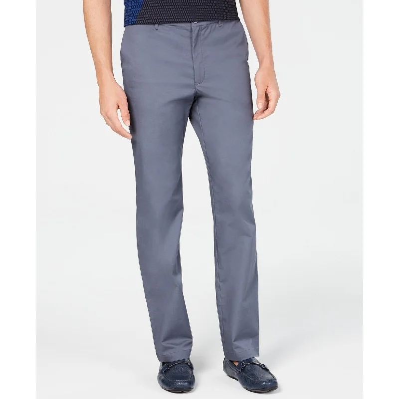 men's tapered workday blue pants-Alfani Men's AlfaTech Classic-Fit Chino Pants Blue Size 34x32