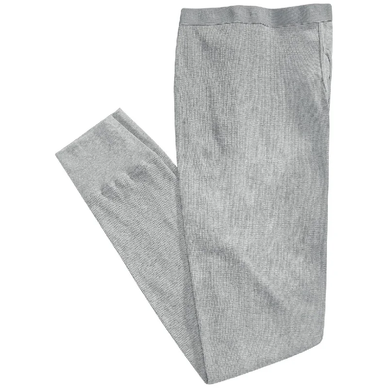 men's wide-leg vacation navy pants-Alfani Men's Thermal Pants Gray Size 2 Extra Large - 2XL