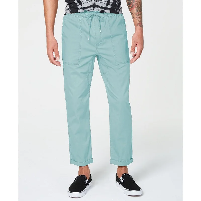 men's tailored outdoor navy pants-American Rag Men's Drawstring Pants Aqua Size Extra Large - X-Large