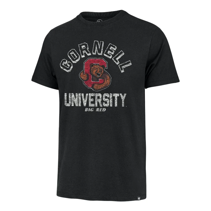 Men's short-sleeve muted old-violet shirt-CORNELL BIG RED VINTAGE RETROGRADE '47 FRANKLIN TEE